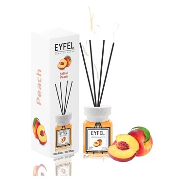 Eyfel Reed Diffuser Peach Perfume Aroma Home Fragrance- 120Ml
