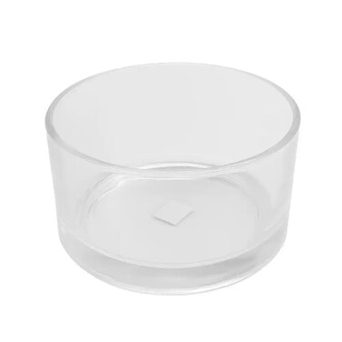 Round Transparent Thick Cylindrical Glass Bowl- 5.8X19Cm