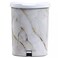 Asude Roundbin Step Waste Bin with Soft Close Lid with Carry Bucket, Small- 34cm