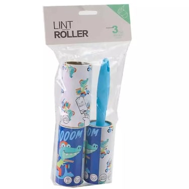 Lint Roller For Removes Lint, Dust , Pet Hair &amp; Dandruff Form Beds &amp; Clothes, 100 Sheets Per Roll - Pack Of 3