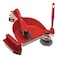 Kovar Multipurpose Combo 5Pcs Set Of Dustpan And Brushes With Hanging Design Handle- Red