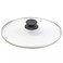 Casserole Aluminum 2 Layer Non-Stick Pan Glass Lid, Black 28Cm