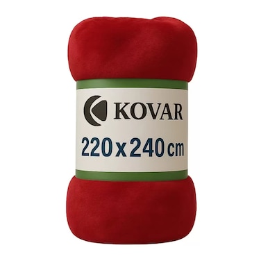 Kovar Comfy Double Size Super Soft Blanket 220X240Cm Red