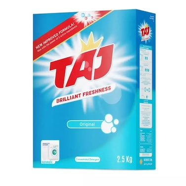 Taj Automatic Laundry Powder, Concentrated Original Detergent Powder - 2.5kg