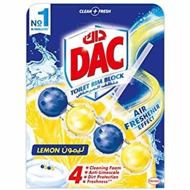 DAC Power Active Toilet Rim Block Lemon, 50g