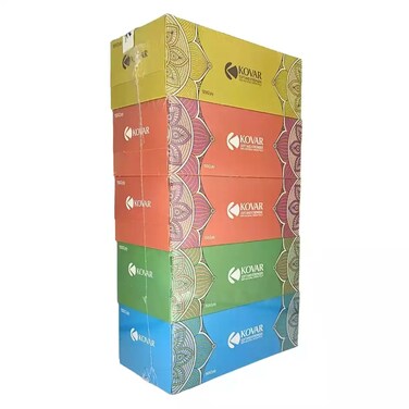 Kovar 100 Percent Natural Virgin Pulp Soft And Stronger Facial Tissue- 150X2ply
