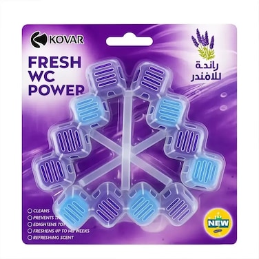 Kovar Lavender Scented Toilet Rim Block Cleaner In Square Shape For Clean And Refreshing Scent