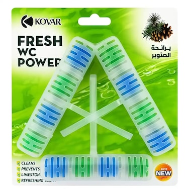 Kovar Toilet Rim Block Cleaner In Round Shape With Refreshing Scent Of Pine