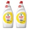 Fairy Plus Lemon Fragranced Dish Washing Liquid- 2X600ml