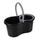 Elegant Effortless Cleaning Spin Mop And Bucket Set For Floor Cleaning- Black