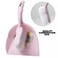 Dust Pan And Brush Set, Hand Broom With Durable Stiff Bristles- Light Purple