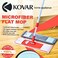 Kovar Microfiber Dust And Floor Cleaning Flat Mop With Stainless Steel Handle- Red