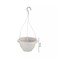 Hanging Planter Basket Indoor Outdoor Plastic Plant Flower Hanging Pots Garden Decor For Balcony Garden, White
