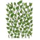Artificial Green Plant Leaves Vine In Expandable Wooden Fence For Home Wall Decoration- 1.2Mtr
