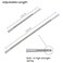 Adjustable Telescopic Shower Curtain Rod Anti Slip White- 140Cm - 260Cm