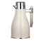 Al Marjan Arabic Vacuum Flask 1Ltr With Silver Finish In Lid And Handle 29cm- Beige
