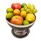 Stainless Steel Large Fruit/Punch Bowl With Stand 21X16cm- Black