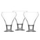 Lav Frosty Elegan Glass Deep Round Shape Ice Cream Cups Set 350CC- 3pcs