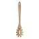 Natural Bamboo Wood Spaghetti Pasta Server Spoon- Brown