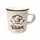 White Ceramic Funny Kitchen Printed Stoneware Mug- White