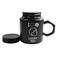 Printed Ceramic Heat Resistant Stoneware Coffee Mug- Black