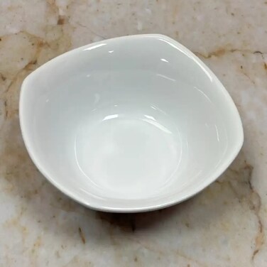 Dynasty Melamine Italy Designed 5.5 Inch Square Bowl- White