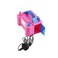Kovar Electric Air Balloon Pump With Dual Nozzle Balloon Inflator- Pink And Blue
