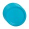 Mini Disposable Paper Plates 7Inch Party Tableware With Rim 6Pcs- Blue Pack Of 3