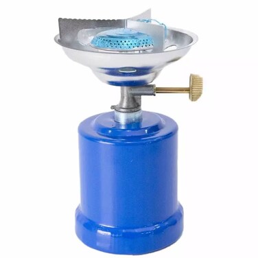 Safety Camping Portable Gas Stove With Safety Regulator- Blue