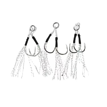 Italo Twin Glow Fishing Hooks Fishing Accessories And Equipment Size 3# - 3Pcs