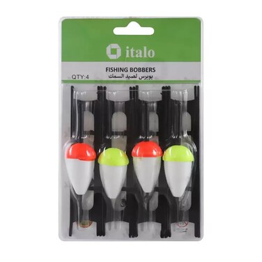 Italo Fishing Bobbers Hard Foam Snap-On Floats Micro Sharp Fishing Floats- 4Pc