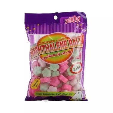Naphthalene Ball With Strong Deodorization, Circle Shape White Color - 300gms