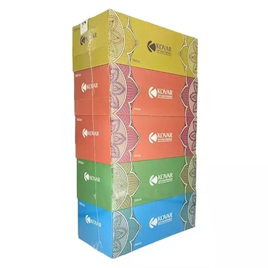 Kovar 100 Percent Natural Virgin Pulp Soft And Stronger Facial Tissue- 150X2ply