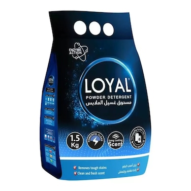 Loyal Powder Detergent with Long-Lasting Scent and Enzyme Action- 1.5Kg