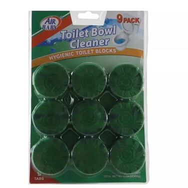 Air Baby Toilet Bowl Cleaner Hygienic Toilet Blocks- Pack of 9