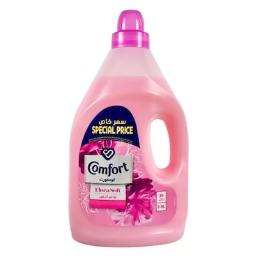 Fabric Softener For Soft Clothes With Flora Soft Fragrance- 3.9Ltr