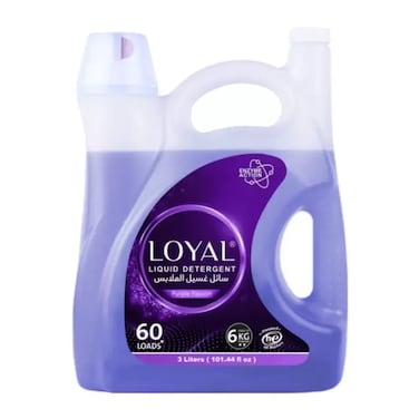 Loyal Enzyme Action Liquid Laundry Detergent With Purple Passion Fragrance For 60 Loads- 3Ltr