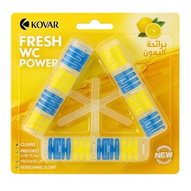 Kovar Toilet Rim Block Cleaner In Round Shape With Refreshing Scent Of Lemon