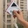 Double Sided Magnetic Surface Window Glass Cleaning Tool- White
