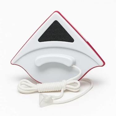 Double Sided Magnetic Surface Window Glass Cleaning Tool- White