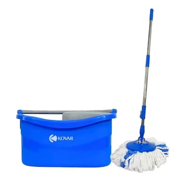 Kovar 360&Acirc;&deg; Spinning 2 Way Drive Tornado Spin Mop With Bucket- Blue