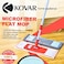 Kovar Microfiber Dust And Floor Cleaning Flat Mop With Stainless Steel Handle- Red