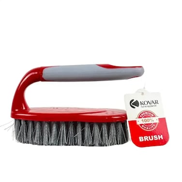 Kovar Durable Household Hand Scrubbing Brush With Ergonomic Handle- Red
