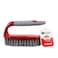 Kovar Durable Household Hand Scrubbing Brush With Ergonomic Handle- Red