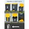 Kovar Outdoor Pedal Operated Trash Can Bin With Lid Yellow And Gray Waterproof And Sturdy- 50Ltr