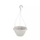 Hanging Planter Basket Indoor Outdoor Plastic Plant Flower Hanging Pots Garden Decor For Balcony Garden, White