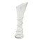 Cylindrical And Twisted Transparent Glass Flower Vase- 6.5X28.5Cm