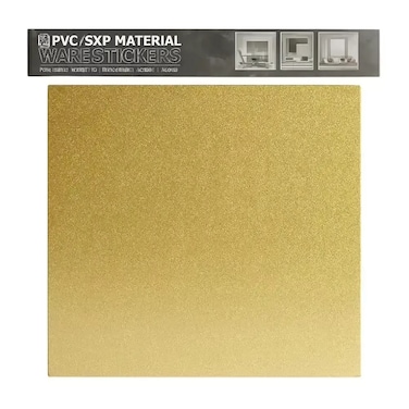 Home Decor Pvc And Sxp Material Ware Stickers- Golden