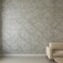 Decorative White Marble Texture With Yellow Veins Designed Wall Sticker Wallpaper- 60X60Cm