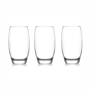 Lav Empire Trasparent Long Drinking Glass Set 510CC- 3pcs